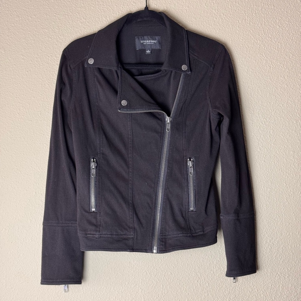 LIVERPOOL MOTO JACKET BLACK SMALL #72 - Picture 2 of 7
